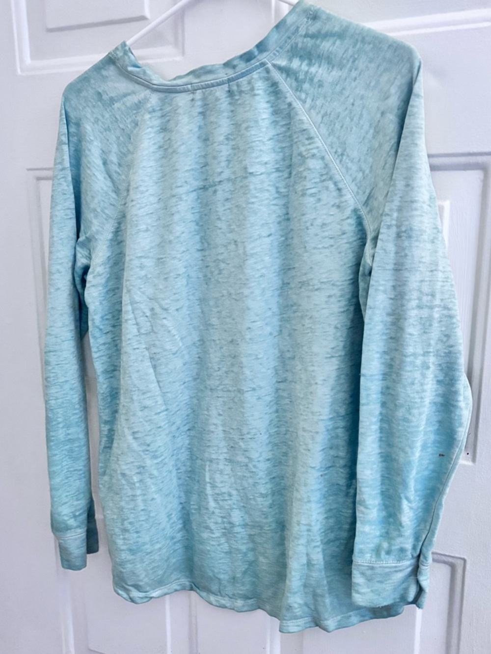 Faded Glory Green Heather Long Sleeve Pullover